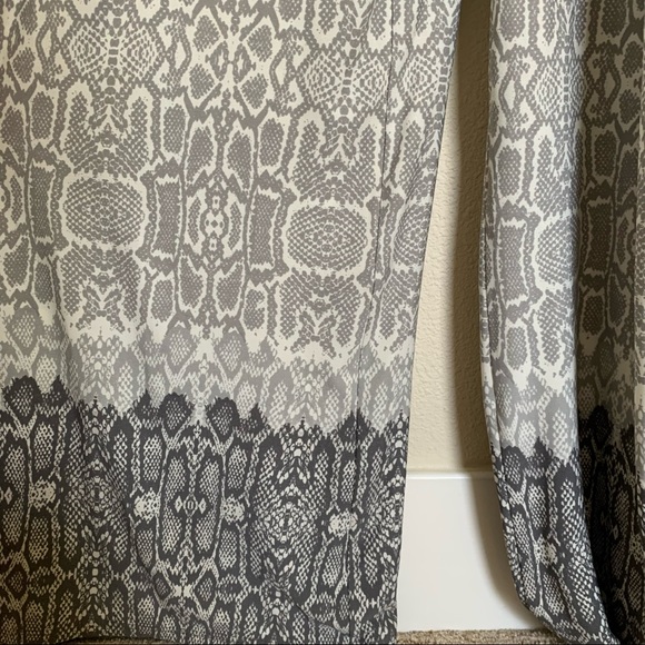 MSK Two-Toned Gray Snakeskin Jumpsuit - Size L (EUC) - Picture 5 of 6